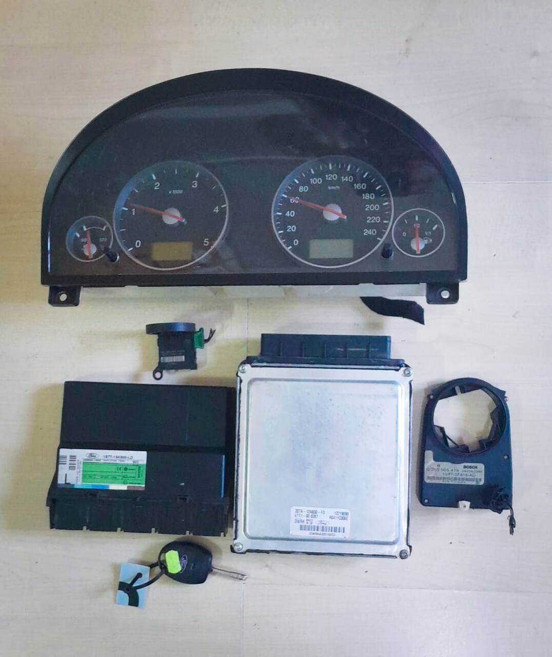 Kit Pornire Ford Mondeo MK3 2.0 TDCi + Senzor Unghi Bracaj ESP (ECU, Ceasuri, Modul)
